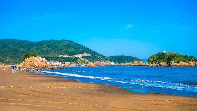 嵊泗基湖沙滩实景